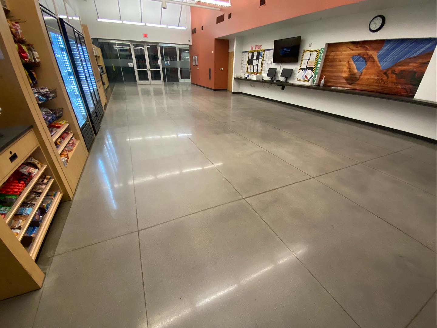 Polished concrete